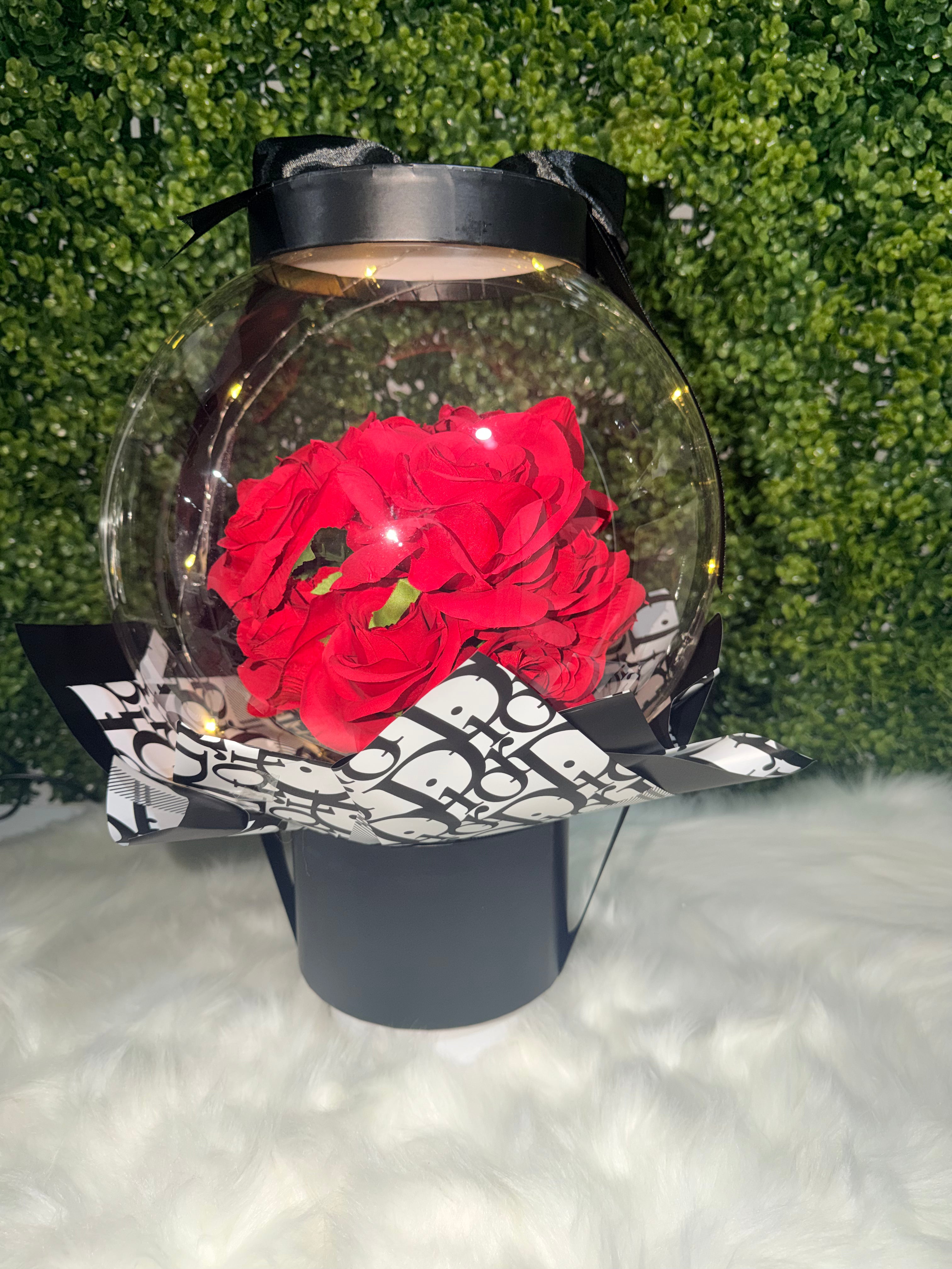 Crimson Elegance Bubble
